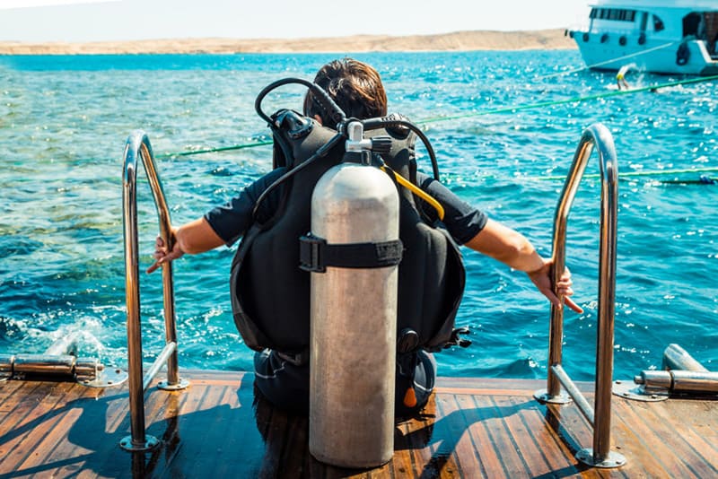 seated entry's underwater footrest