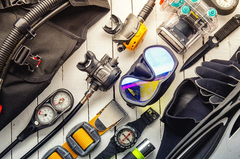 scuba diving equipment